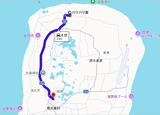 バリバリ岩→中心地　MAP