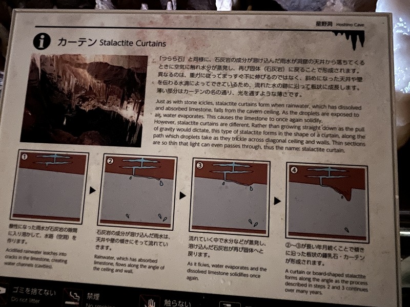 南大東島 星野洞 カーテン