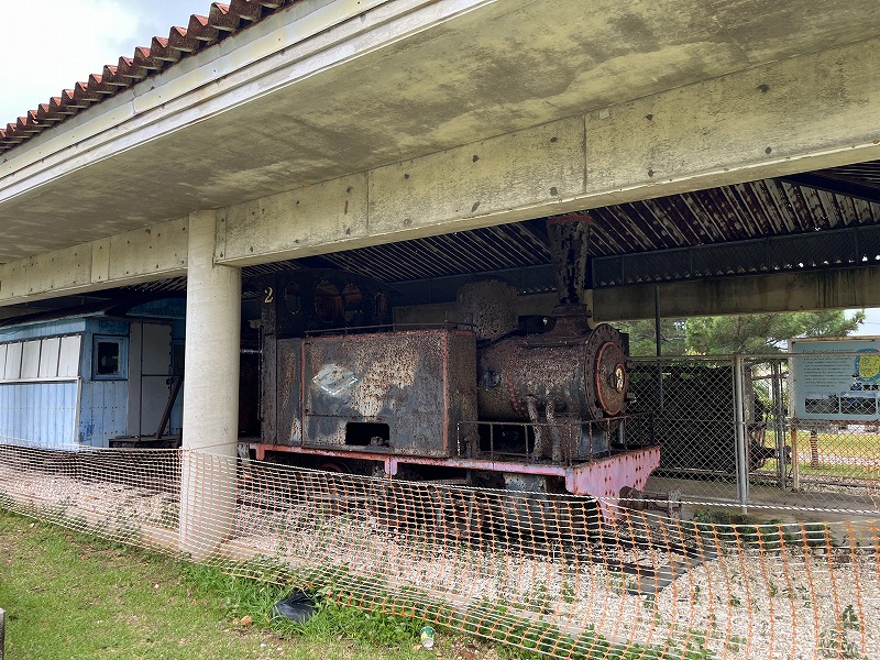 南大東島 シュガートレイン 展示