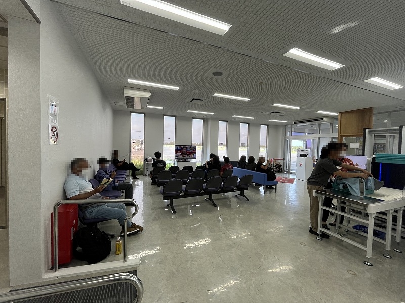 南大東空港　搭乗待合室