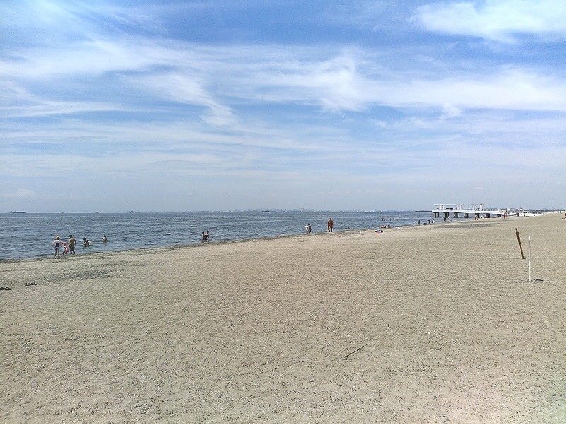 稲毛海浜公園プール　稲毛の浜