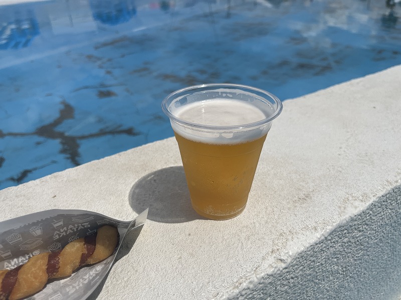 稲毛海浜公園プール　ビール　900円