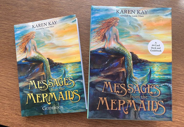 メッセージフロムザマーメイド　オラクルカード　レビュー　英語　日本語　messages from the Mermaids 開封　karen kay カレンケイ　リンダ　オルセン linda olsen　カード　中身　youtube 動画