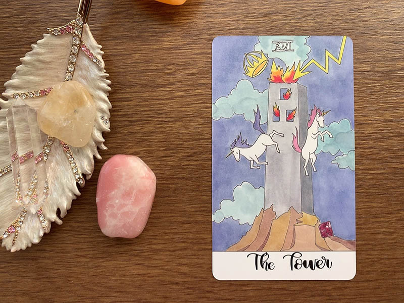 クリスタルユニコーンタロット　紹介　タロットカード Crystal Unicorn Tarot アメリカ　購入方法 Etsy