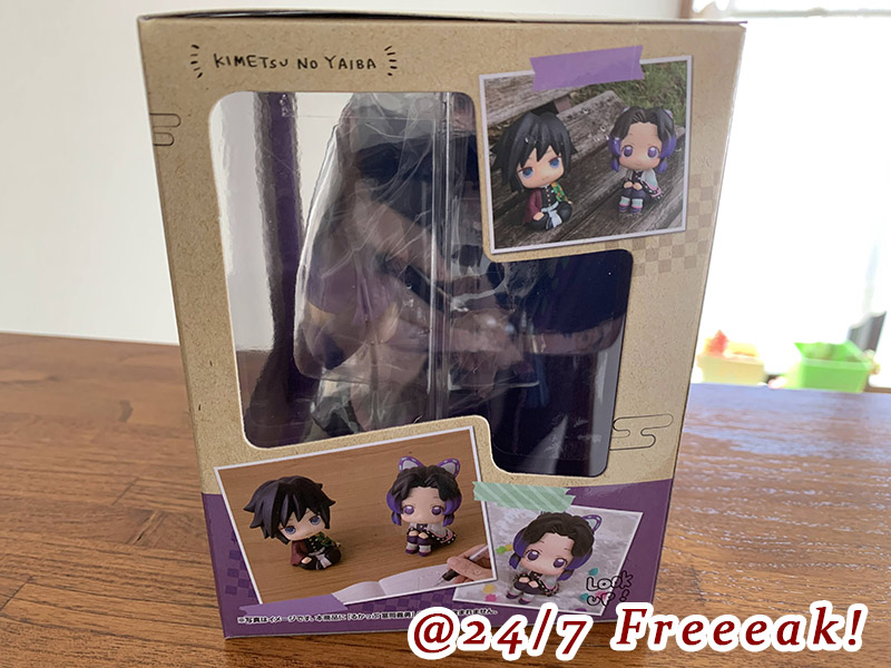 鬼滅】るかっぷ冨岡義勇・胡蝶しのぶフィギュアレビュー｜セリアの畳で