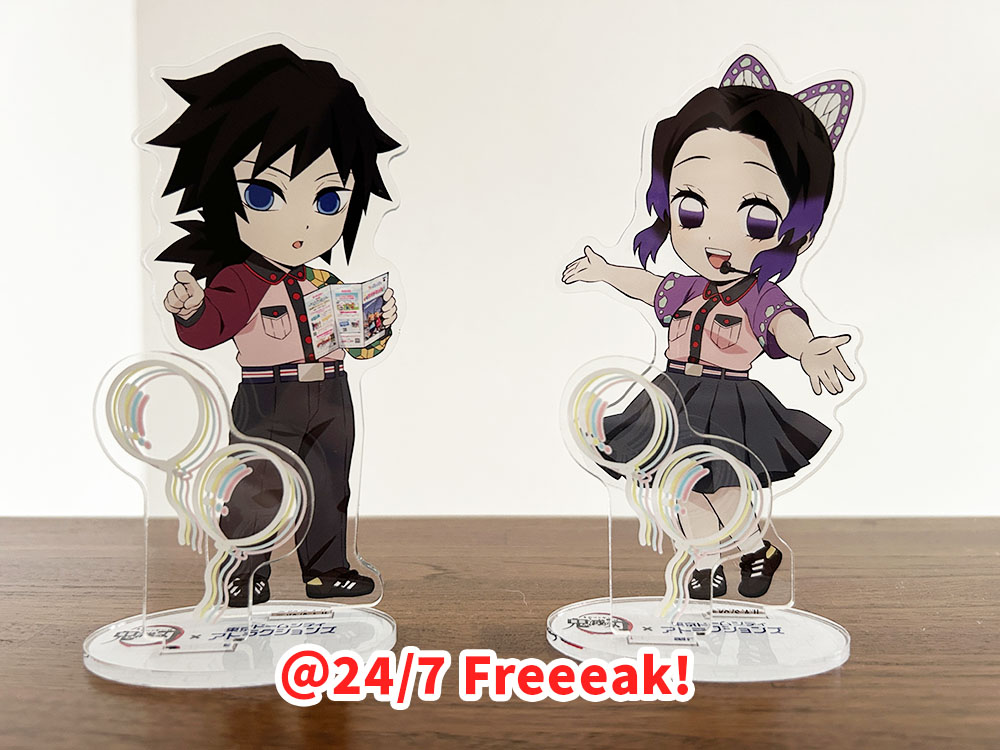 鬼滅 TDCA 東京ドームシティアトラクションズ コラボ アクリルスタンド アクリルマスコット アクスタ 冨岡義勇 胡蝶しのぶ 2025年 無限城編第一章 猗窩座再来