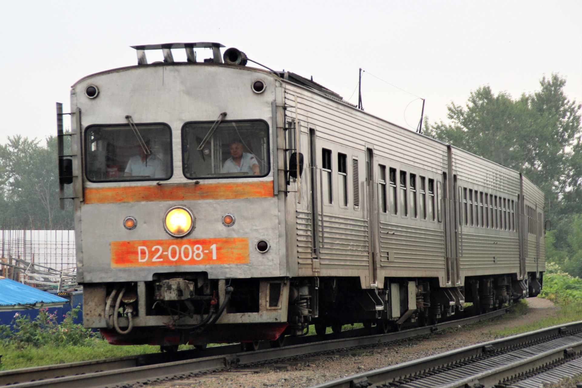変身('02ロシア) ユジノサハリンスクでスバル製気動車を撮影する ロシアサハリン
