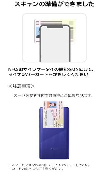 マイナポイント画面