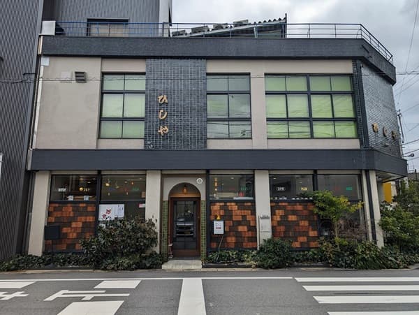 ２階建ての文具店建物