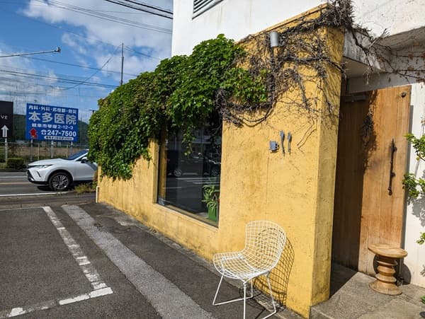 蔦が生い茂っている建物