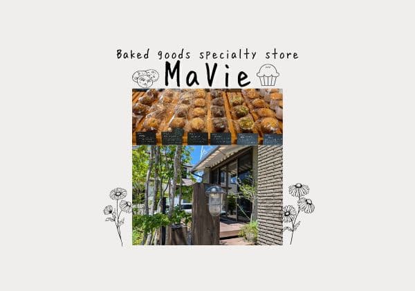 マフィンと植物と建物の画像に文字と装飾