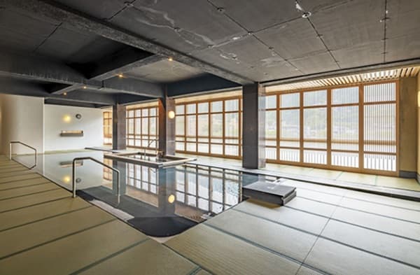 下呂温泉の小川屋の畳風呂