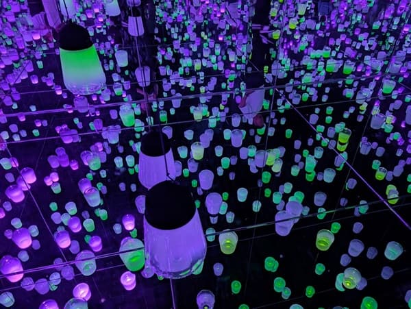 チームラボ京都の「呼応するランプの森」