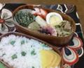 [sorano]ランチ〜。ニュー弁当箱で記念写真。