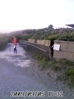 辻堂海浜公園 15km地点。