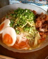  冷麺作ったなうー。市販の盛岡冷麺なので味は普通です( ´∀｀)