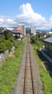 線路は続くよ (山田線)。