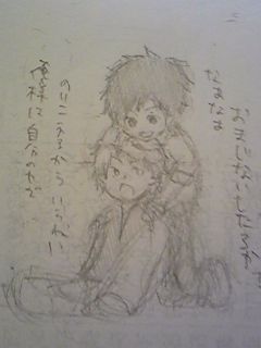 @sneit この間ありがとうの気持ちです＞/////＜落描きさーせん