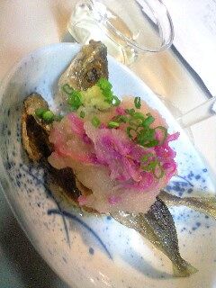 じんだ（小鯵）のみぞれおろし！