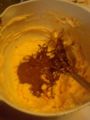 チョコケーキ作りなう