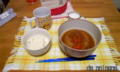 夕食なぅ。１日目のカレーと レンジでチンしたお豆腐。#curry