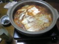 チゲ鍋作ったお！にごり酒と一緒にうまうま。