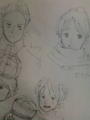 実習仲間の男の子が美術部の中学生に頼まれて描いてきたかわいいロシ