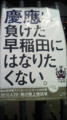 ５月の連休のお楽しみといえば…。アメフトの早慶戦！！