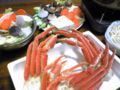 かに鍋。ホタテの稚貝がぱくぱくクチを開いてる！なまら活きてる！
