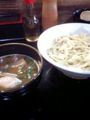 [仙台ラーメン]キリンジ(二日町だと思う)のつけ麺。太麺のコシがすごい！濃厚なスー