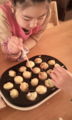３姉妹とタコ焼きなう。