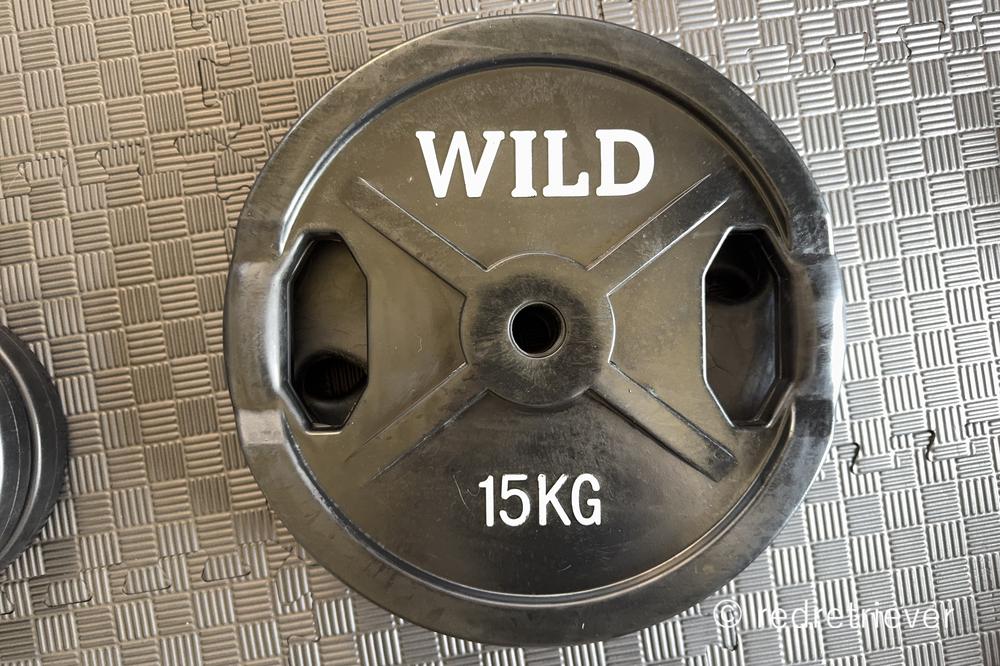 ワイルドフィットの黒ラバープレート（15kg×2枚）を購入してみた