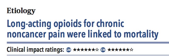 Acpjc Etiology 非癌性の慢性疼痛に対する長時間作用型オピオイド使用は死亡率と関連 栃木県の総合内科医のブログ
