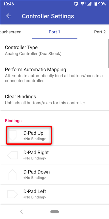 コントローラーの設定 コントローラーの設定