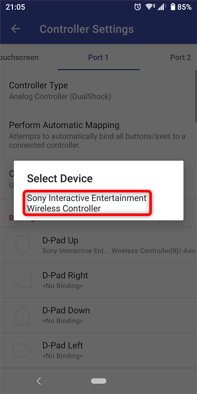 コントローラーの設定 コントローラーの設定