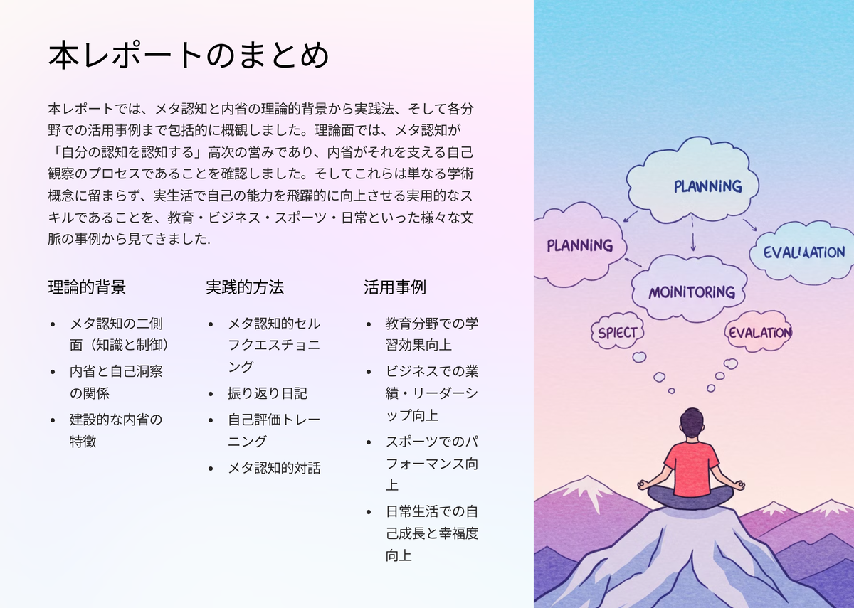 内省の力を解放,本物のメタ認知で自己能力を爆発的に伸ばす方法 - tykojiの記事