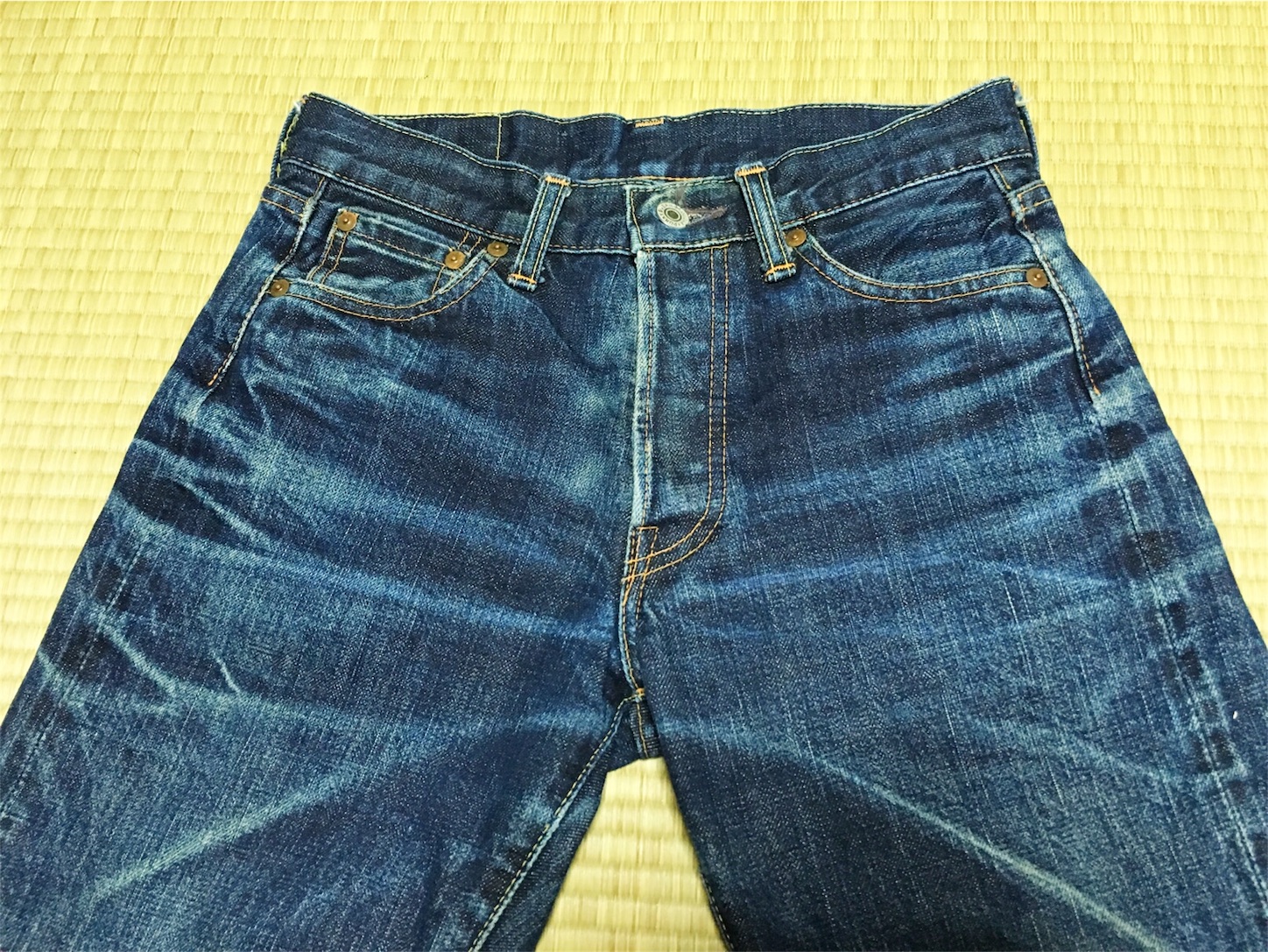 最高の色落ち ポーキーズ XX デニム ジーンズ 33インチ - ジーンズ経年