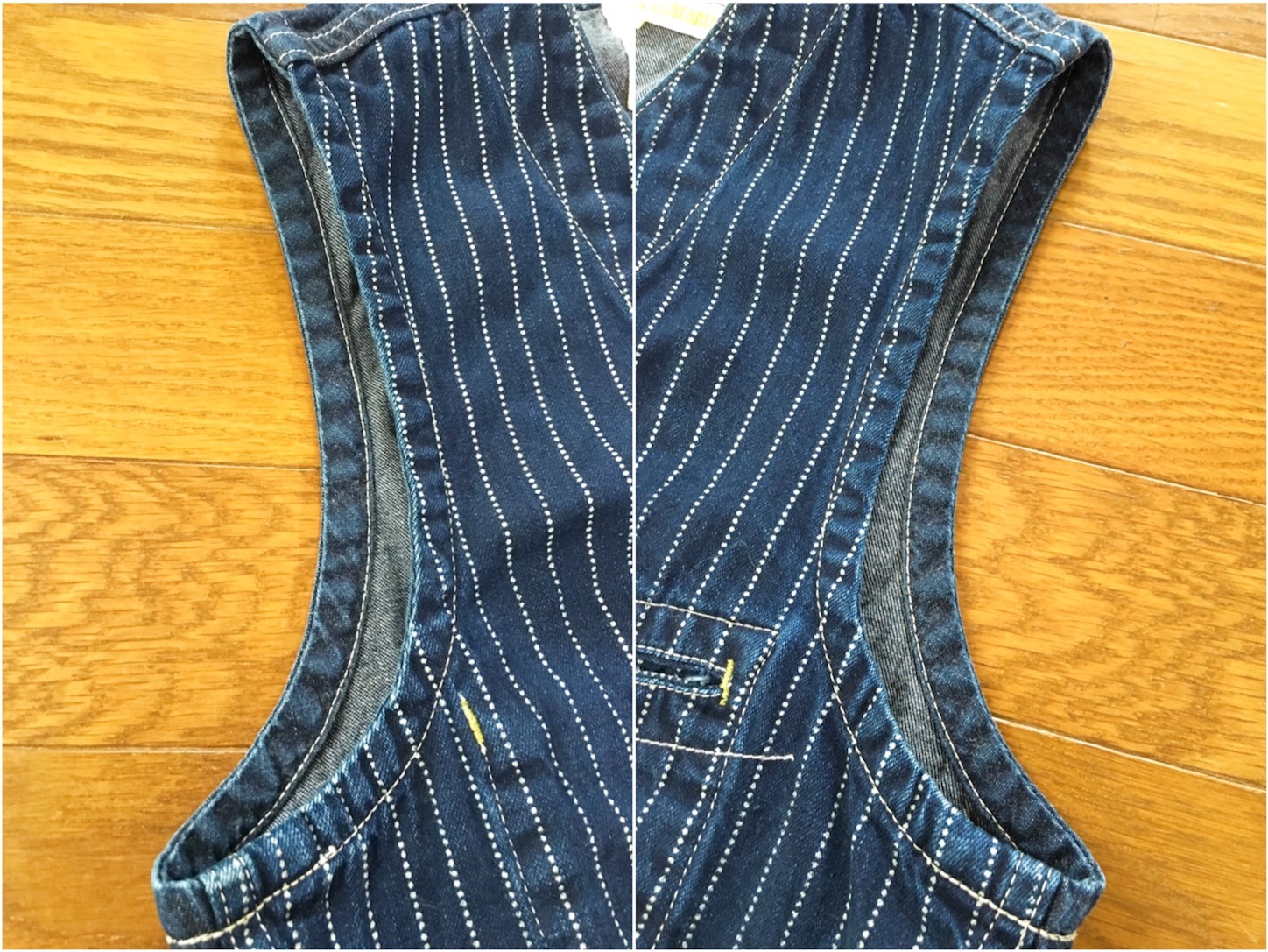 SUGAR CANE ウォバッシュ デニムベスト 42 SUGAR CANE ウォバッシュ デニムベスト 42