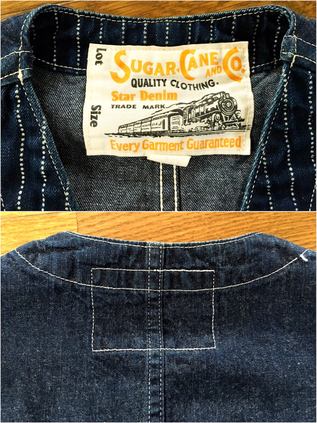 SUGAR CANE ウォバッシュベスト その2 - FADED BLUE