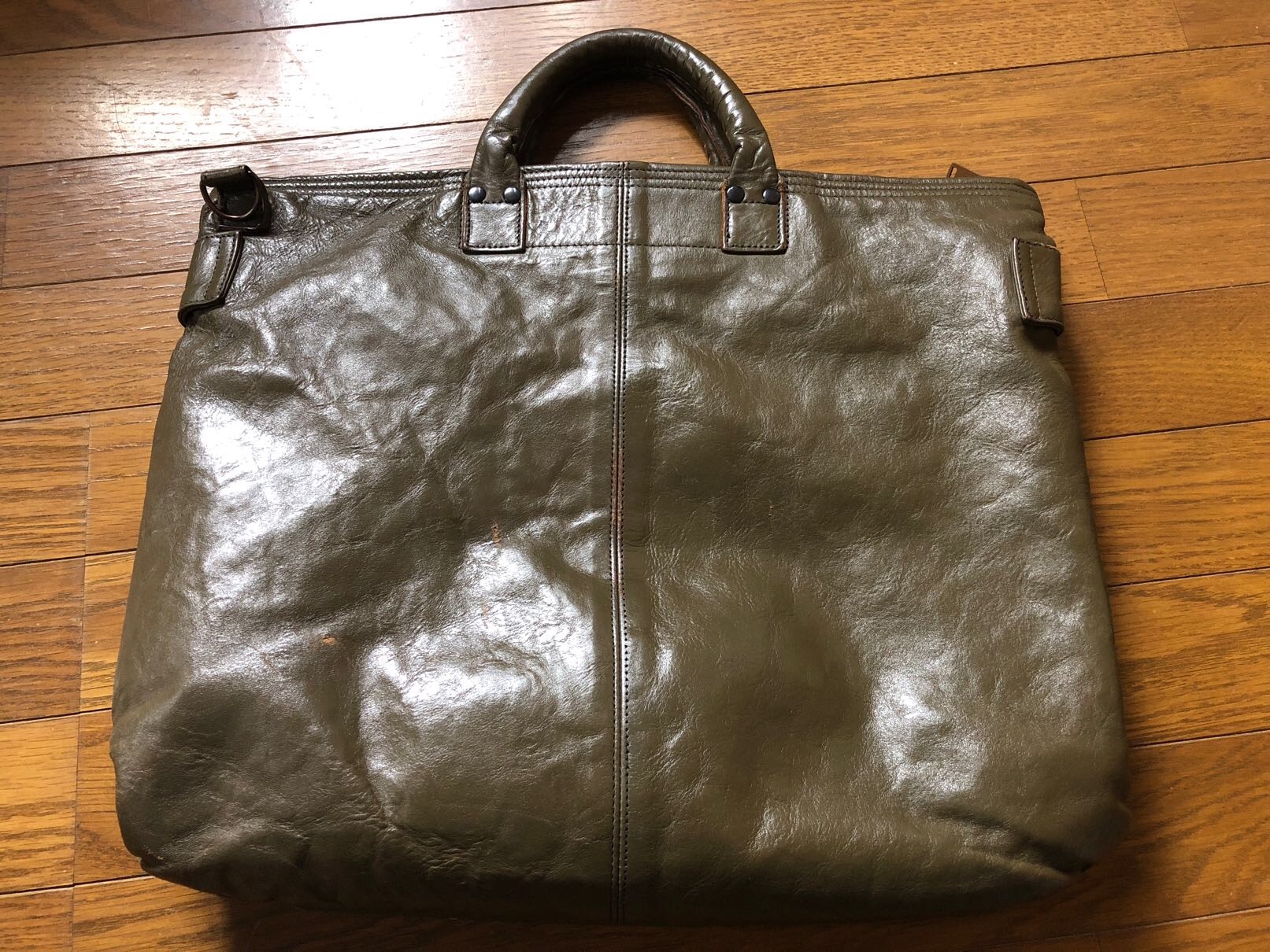 入手困難✨ レインボーカントリー ヘルメットバッグ 2way 茶芯 レザー 入手困難✨ レインボーカントリー ヘルメットバッグ 2way 茶芯
