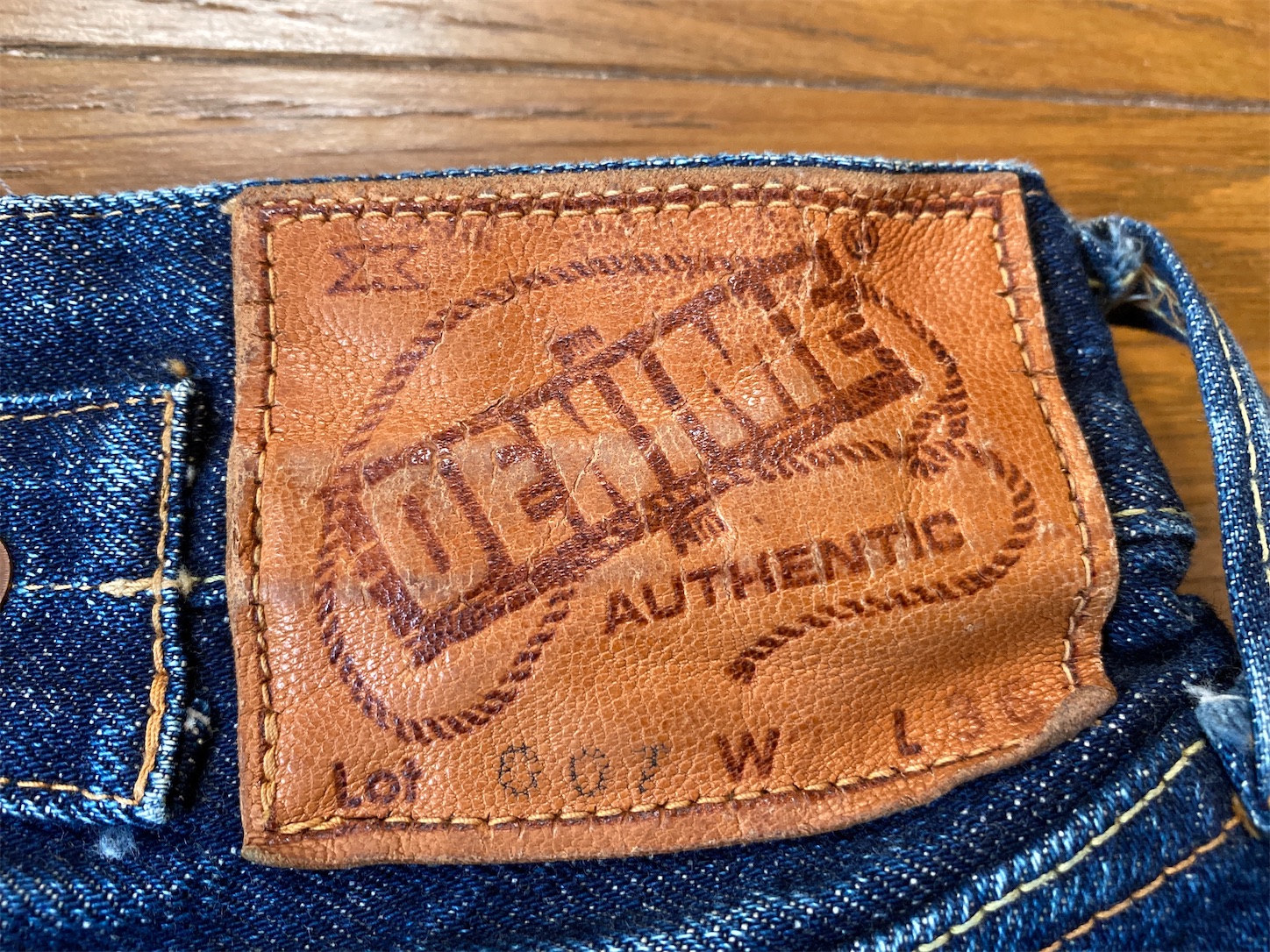 ま*ゃ様 旧 ドゥニーム10周年記念モデル　W31　シンチバック　37501XX DENIME ドゥニーム 10周年シンチ付き改 Part5 303日 - FADED BLUE