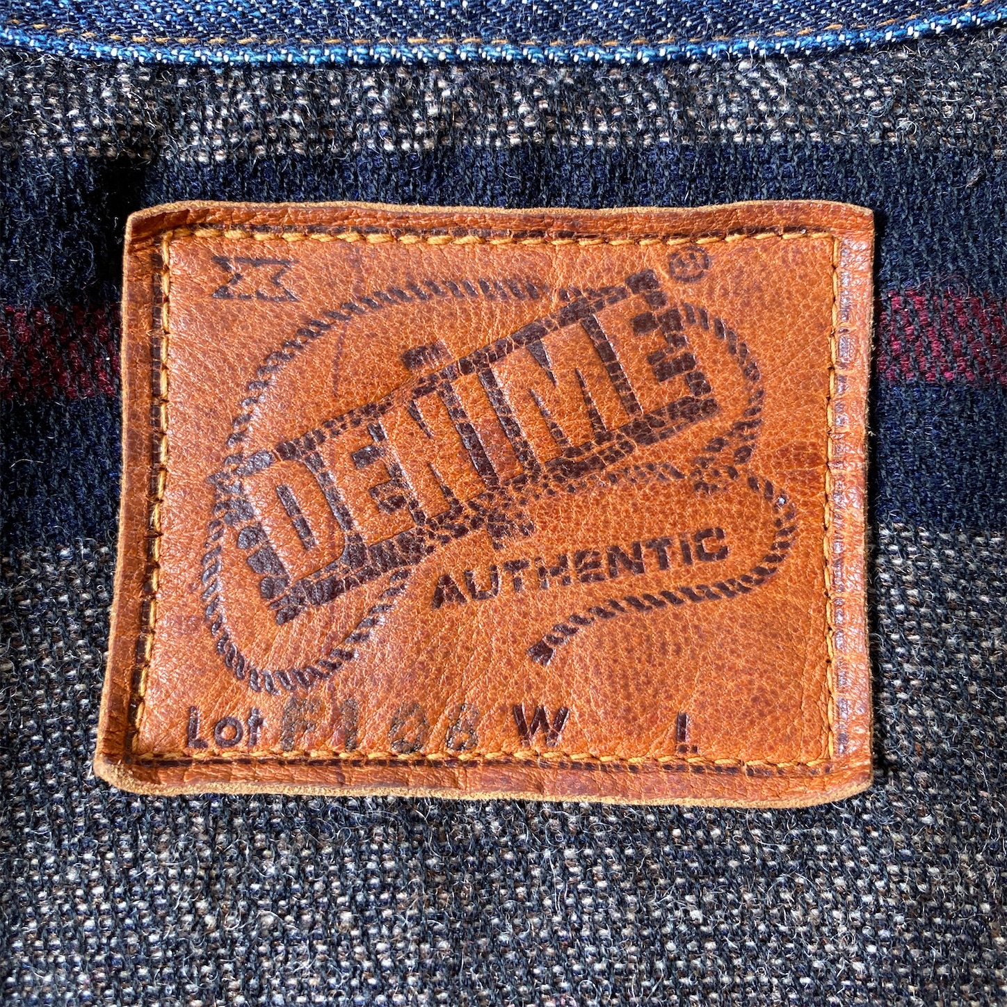 最終価格　DENIME　ドゥニーム　ブランケット付デニムジャケット denime ドゥニーム10周年デニムジャケット Part2 92日 - FADED BLUE