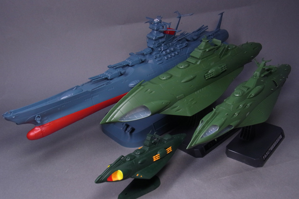 1/1000 大ガミラス帝国航宙艦隊 ガミラス艦セット1 レビュー