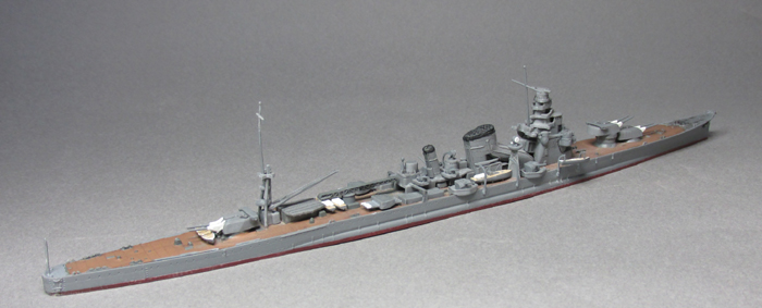 ピットロード1/700重巡洋艦古鷹　完成品 古鷹」完成 - ウォーターラインこちら艦プラ生活広報課