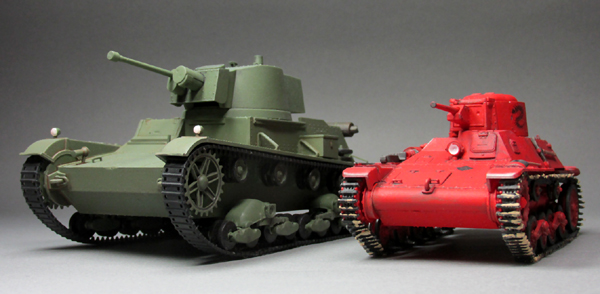 1/35 ガールズ&パンツァー リボンの武者 九七式軽装甲車[テケ]レビュー