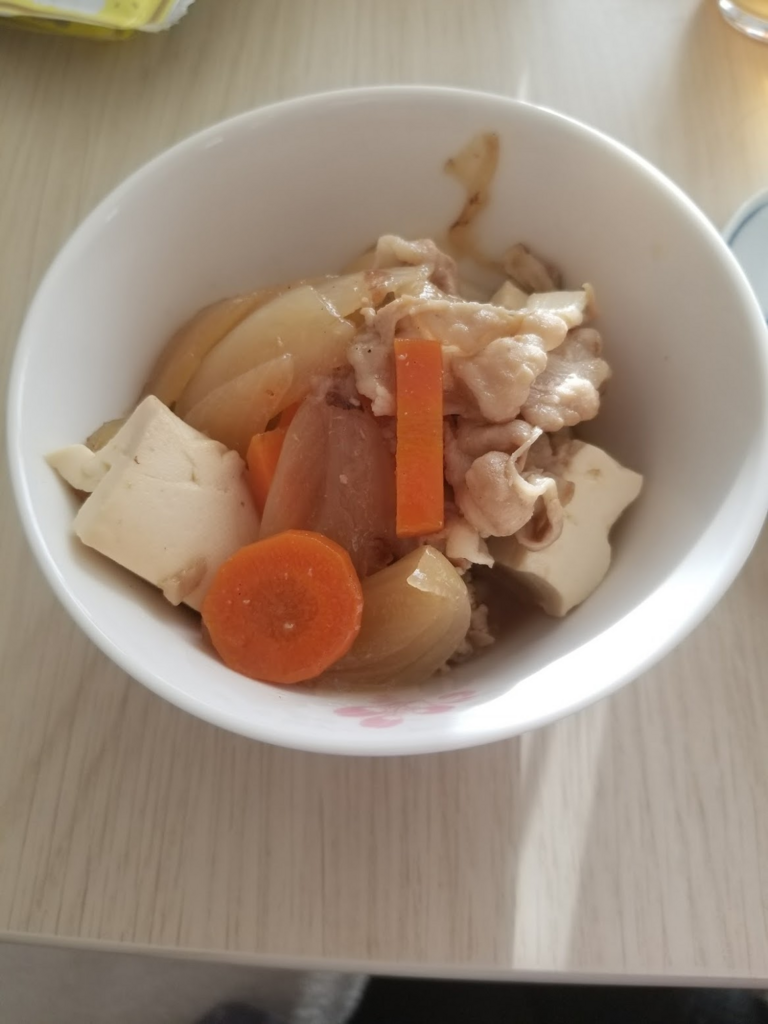 妊娠中のママに 豚バラ肉豆腐 育児初心者の歩み