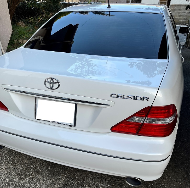 After washing the car