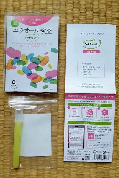 ソイチェックでエクオール検査をしました - うちこのヨガ日記