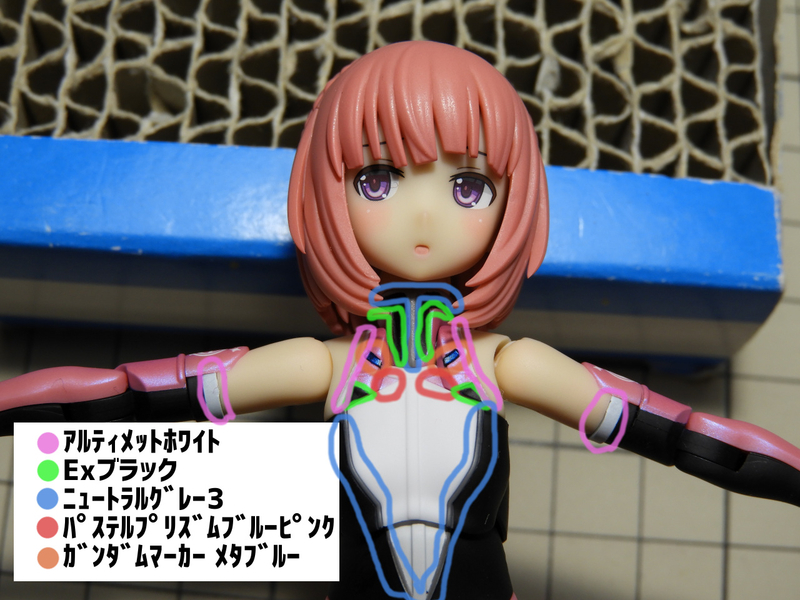 メガミデバイス 相河 愛花 【仁愛】 制作記1. 素体モード - ほん