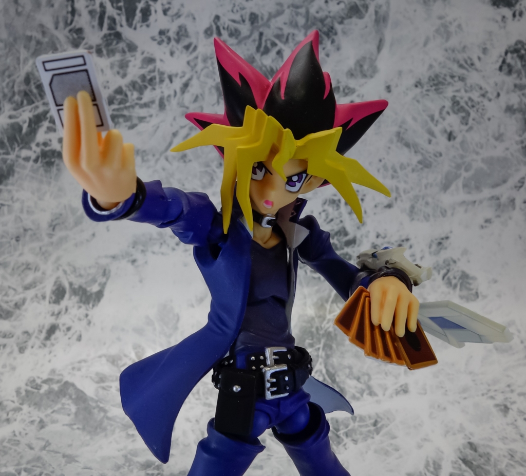 遊戯王　リボルテック　武藤遊戯　ブラックマジシャン　フィギュア Vulcanlog 武藤遊戯＆ブラック・マジシャン レビュー - リ